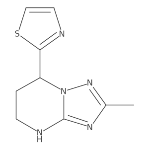 2-{2-methyl-4H,5H,6H,7H-[1,2,4]triazolo[1,5-a]pyrimidin-7-yl}-1,3-thiazole结构式