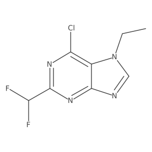 6-Chloro-2-(difluoromethyl)-7-ethyl-7H-purine Structure