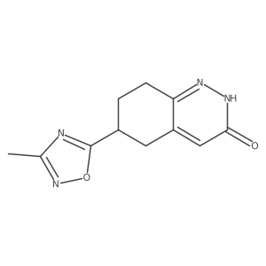 6-(3-Methyl-1,2,4-oxadiazol-5-yl)-5,6,7,8-tetrahydrocinnolin-3(2H)-one Structure