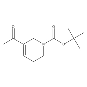 Tert-butyl 5-acetyl-3,6-dihydropyridine-1(2H)-carboxylate结构式