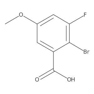 2-Bromo-3-fluoro-5-methoxybenzoic acid Structure