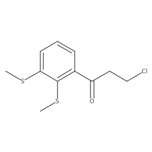 1-(2,3-Bis(methylthio)phenyl)-3-chloropropan-1-one Structure