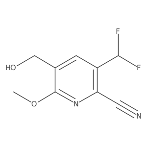 3-(Difluoromethyl)-5-(hydroxymethyl)-6-methoxypicolinonitrile Structure