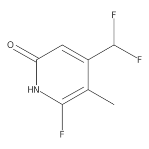 4-(Difluoromethyl)-6-fluoro-5-methylpyridin-2-ol结构式