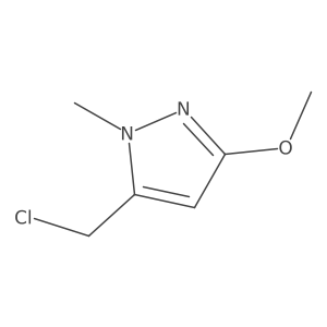 5-(Chloromethyl)-3-methoxy-1-methyl-1H-pyrazole Structure