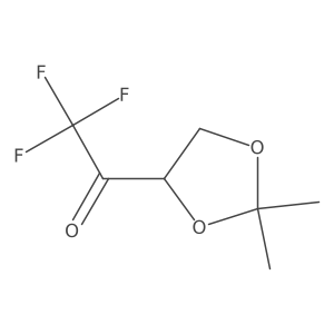 1-(2,2-Dimethyl-1,3-dioxolan-4-yl)-2,2,2-trifluoroethan-1-one结构式