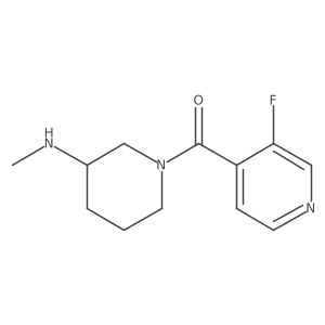(3-Fluoropyridin-4-yl)(3-(methylamino)piperidin-1-yl)methanone结构式