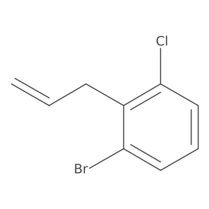 1-Bromo-3-chloro-2-(prop-2-en-1-yl)benzene结构式