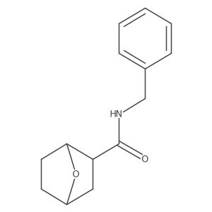 N-Benzyl-7-oxabicyclo[2.2.1]heptane-2-carboxamide结构式