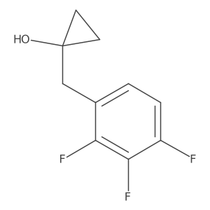 1-[(2,3,4-Trifluorophenyl)methyl]cyclopropan-1-ol Structure
