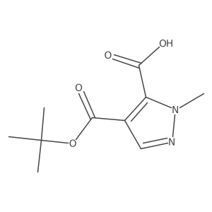 4-[(tert-butoxy)carbonyl]-1-methyl-1H-pyrazole-5-carboxylic acid Structure