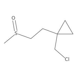 1-(Chloromethyl)-1-(2-methanesulfinylethyl)cyclopropane Structure