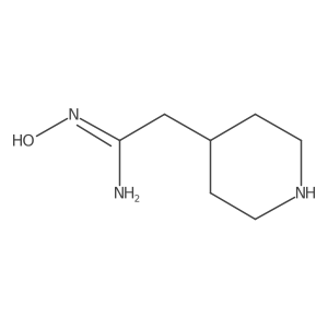 N'-hydroxy-2-(piperidin-4-yl)ethanimidamide结构式