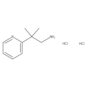 2-Methyl-2-(pyridin-2-yl)propan-1-amine dihydrochloride结构式