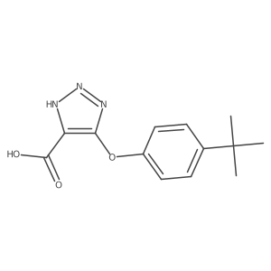 5-(4-(Tert-butyl)phenoxy)-1H-1,2,3-triazole-4-carboxylic acid Structure