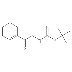 tert-butyl N-[2-(cyclohex-1-en-1-yl)-2-oxoethyl]carbamate结构式