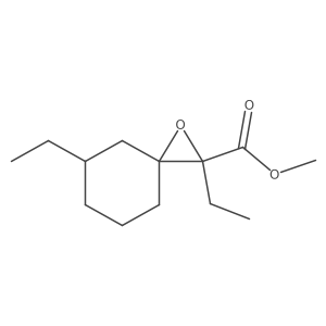 Methyl 2,5-diethyl-1-oxaspiro[2.5]octane-2-carboxylate结构式
