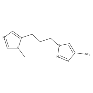 1-[3-(1-methyl-1H-imidazol-5-yl)propyl]-1H-1,2,3-triazol-4-amine Structure