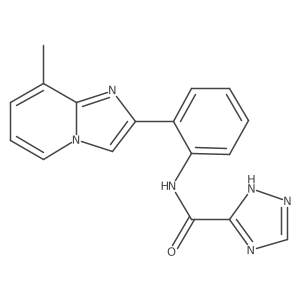N-(2-(8-methylimidazo[1,2-a]pyridin-2-yl)phenyl)-1H-1,2,4-triazole-5-carboxamide Structure