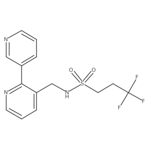 N-([2,3'-bipyridin]-3-ylmethyl)-3,3,3-trifluoropropane-1-sulfonamide Structure