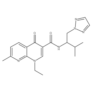 1-ethyl-7-methyl-N-(3-methyl-1-(2H-1,2,3-triazol-2-yl)butan-2-yl)-4-oxo-1,4-dihydro-1,8-naphthyridine-3-carboxamide Structure