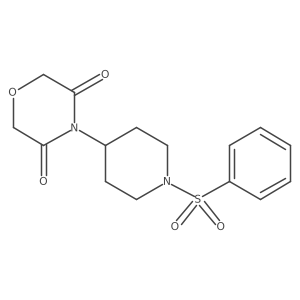 4-(1-(Phenylsulfonyl)piperidin-4-yl)morpholine-3,5-dione Structure