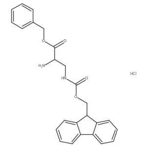 H-Dap(Fmoc)-OBzl.HCl Structure
