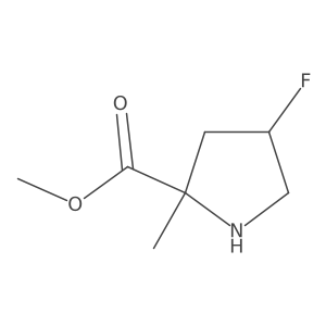 Methyl 4-fluoro-2-methylpyrrolidine-2-carboxylate Structure