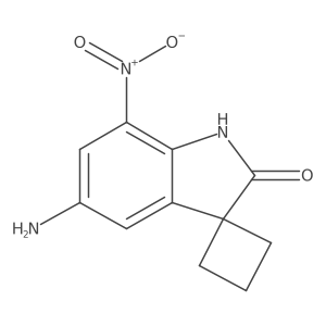 5'-Amino-7'-nitro-spiro[cyclobutane-1,3'-[3h]indol]-2'(1'h)-one结构式
