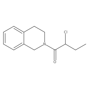 2-chloro-1-(3,4-dihydroisoquinolin-2(1H)-yl)butan-1-one结构式