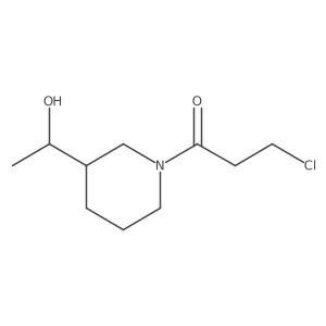 3-Chloro-1-(3-(1-hydroxyethyl)piperidin-1-yl)propan-1-one Structure