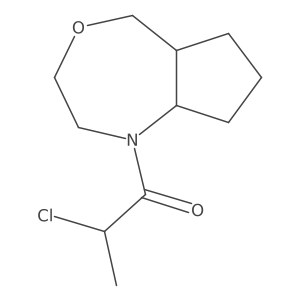 2-chloro-1-(octahydro-1H-cyclopenta[e][1,4]oxazepin-1-yl)propan-1-one Structure
