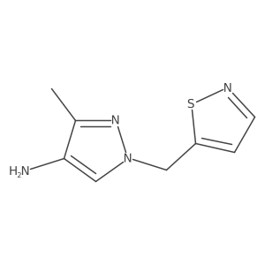 3-methyl-1-[(1,2-thiazol-5-yl)methyl]-1H-pyrazol-4-amine Structure