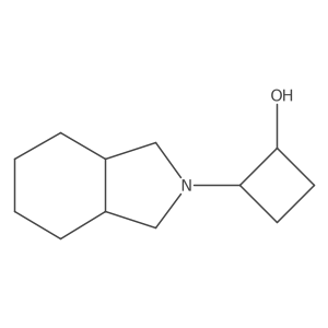 Rel-(1R,2R)-2-(octahydro-2H-isoindol-2-yl)cyclobutan-1-ol结构式