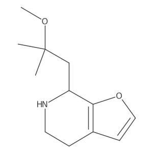 7-(2-methoxy-2-methylpropyl)-4H,5H,6H,7H-furo[2,3-c]pyridine结构式