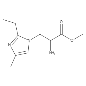 methyl 2-amino-3-(2-ethyl-4-methyl-1H-imidazol-1-yl)propanoate Structure