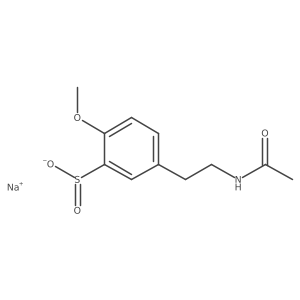 Sodium 5-(2-acetamidoethyl)-2-methoxybenzene-1-sulfinate Structure