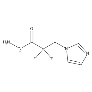 2,2-difluoro-3-(1H-imidazol-1-yl)propanehydrazide Structure
