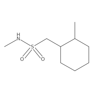 N-methyl-1-(2-methylcyclohexyl)methanesulfonamide结构式