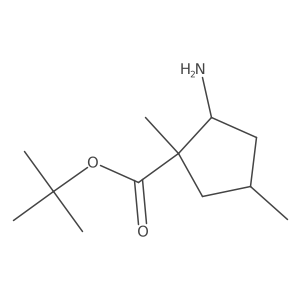Tert-butyl 2-amino-1,4-dimethylcyclopentane-1-carboxylate Structure