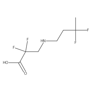 3-[(3,3-Difluorobutyl)amino]-2,2-difluoropropanoic acid结构式