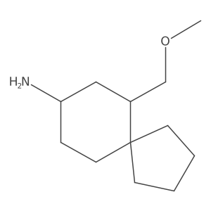 6-(Methoxymethyl)spiro[4.5]decan-8-amine结构式
