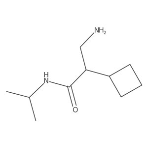 3-amino-2-cyclobutyl-N-(propan-2-yl)propanamide Structure
