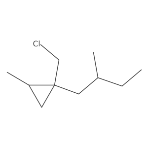 1-(Chloromethyl)-2-methyl-1-(2-methylbutyl)cyclopropane Structure
