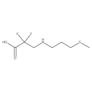 2,2-Difluoro-3-{[3-(methylsulfanyl)propyl]amino}propanoic acid Structure