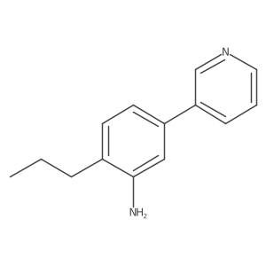 2-Propyl-5-(pyridin-3-yl)aniline Structure