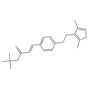 tert-butyl (2E)-3-{4-[(3,5-dimethyl-1,2-oxazol-4-yl)methoxy]phenyl}prop-2-enoate结构式