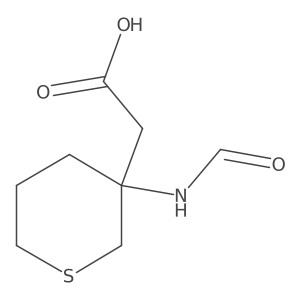 2-(3-Formamidothian-3-yl)acetic acid Structure