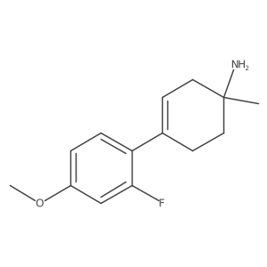 4-(2-Fluoro-4-methoxyphenyl)-1-methylcyclohex-3-en-1-amine Structure