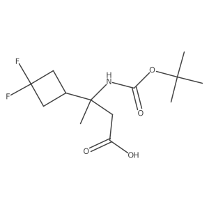 3-{[(Tert-butoxy)carbonyl]amino}-3-(3,3-difluorocyclobutyl)butanoic acid Structure